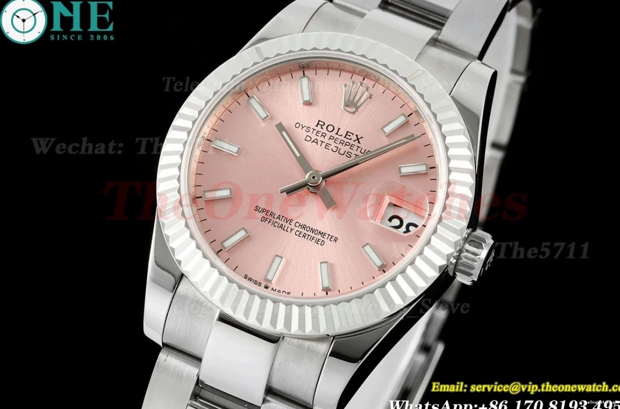 31mm Datejust Dial GMF SS A2824 Pink 278274 SS Oys 0404